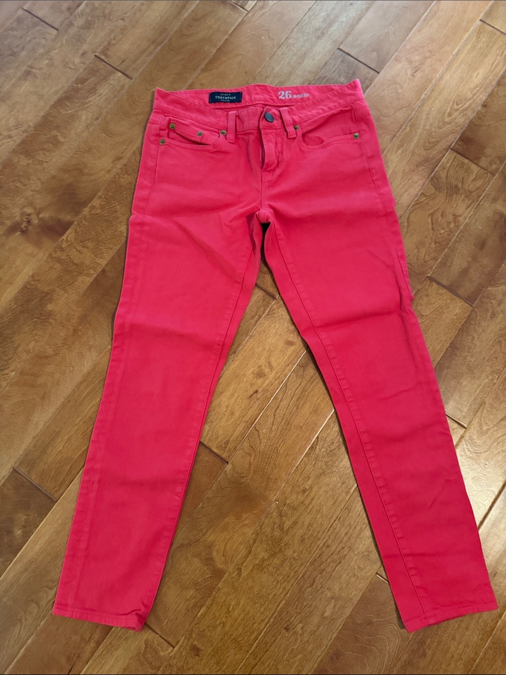 J. Crew Bright Pink Skinny Jeans